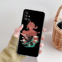 Clear Case For Samsung Galaxy A52 A12 A51 A32 A21s A71 A32 A22 50 A70 A31 A72 5G Phone Cover Anime Genshin Impact Samsung A30 black