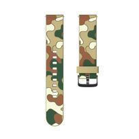 Watchband 20mm 22mm Camouflage Silicone Strap For Samsung Galaxy Watch 42mm 46mm Active 2 Gear S3 Smart Watch Band for Galaxy Watch 3/4/5 20mm Universal