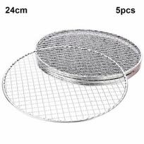 5 vnt./rinkinys apvalus vienkartinis kepsninės grotelių rinkinys kepimo grotelės barbekiu kepimo skarda Parduodamos prekės 24cm