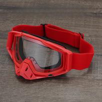 2 Pcs Dirt Bike Goggles , Motorcycle Goggles ATV Goggles Riding Ski Racing Goggles Windproof one size raudona
