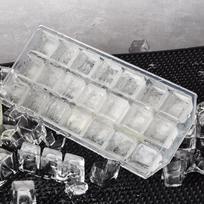 1 vnt. 21 grotelės storina plastikinę ledo kubelio formą, daugkartinio naudojimo viskio ledo padėklo formele gray