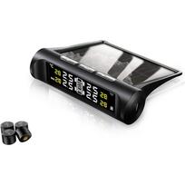 Tire Pressure Monitoring System Solar Charge TPMS Sensor Tire Pressure Detection External Tire Pressure Detector 9.5*8.5*2.7cm,External juoda