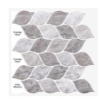 3D PVC Wall Sticker Marble Tile Sticker Self Adhesive Waterproof Kitchen Bathroom Home Decor DIY 30cm X 30cm 1PCS
