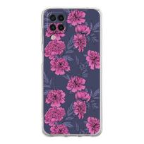 Telefono dėklas, skirtas Samsung Galaxy A13 A15 A25 A51 A71 A21S A11 A12 A31 A52 A41 A23 A53 A73 A32 5G A03S A05s skaidraus dangtelio gėlė 12 Samsung A71 pink