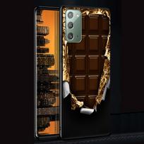 Chocolate Nutella Case for Samsung Galaxy Note 20 Ultra 10 Lite 9 8 Silicone Black Phone Cover Note20 Note10 Plus Funda Capa Samsung Note 10 Plus brown