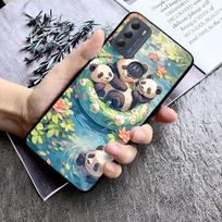 Panda Phone Case For Moto Edge 50 40 Pro Edge 40 30 Ultra Neo Fusion G Power G Stylus G Play E32 E20 E40 Moto E20 gray