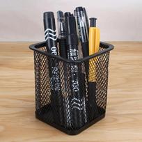 Pen Holder Office Desk Metal Mesh Pen Stand Pencil Stationery Organizer Stand Storage Pencil Cup Desk Supplies Pencil Holder gray