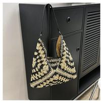 Women Weaving Clutches Top-handle Bag Large Portable Shoulder Bag Summer Beach Purses Shopper Satchel Female Tote Bags Handbags juoda