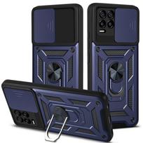 OPPO Realme 5 8 9i 9 10 Pro Plus Case Smūgiams atsparus šarvų automobilio laikiklio žiedo dangtelis, skirtas Realme C3 C11 C12 C15 C25 C30 C31 C33 C35 For Realme 10 5G juoda