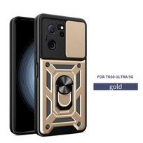 „Xiaomi 13T Pro Case Armor Ring Stand“ telefono dėklai, skirti „Xiomi Xiaomy Mi13T Mi 13T 13 T Pro Slide Camera“ objektyvo apsaugai galinis dangtelis For Mi 13T Pro auksas