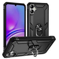 Skirtas Samsung Galaxy A05 A05S dėklui, šarvų magnetui, metaliniam žiedui, smūgiams atsparūs telefono dėklai, skirti Galaxy A05 A05 S A05S galinis dangtelis For Galaxy A05 juoda