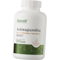 Ashwagandha šaknų ekstraktas su juodaisiais pipirais, Ashwagandha VEGE Caps, Ostrovit (71250048) 240caps