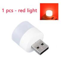 Mini USB lempa LED nakties lemputė USB kištukinė lemputė Power Bank įkrovimo knygelės lemputės Mažos apvalios skaitymo akių apsaugos lempos white