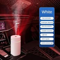 Žvaigždėtas Zenithcar Automobilio Difuzorius USB Įkraunamas Drėkintuvas Ryškus Dangaus Projekcija Žvaigždžių Dangaus Lempa Atmosferos Šviesa Automobilio Difuzorius balta