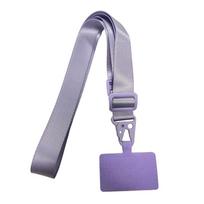 Universal Colorful Card Holder Phone Lanyard - Anti-Lost, Detachable Patch for Mobile Phones vyno raudonos spalvos