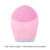 Facial Cleansing Brush Face Skin Care Tools Waterproof Silicone Electric Sonic Cleanser Facial pink