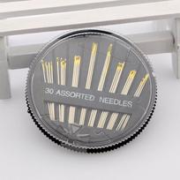 30Pcs Hand Sewing Needles Gold Eye Needle Plate Embroider Tapestry Tools Sewing Accessories Quilt Se mėlyna