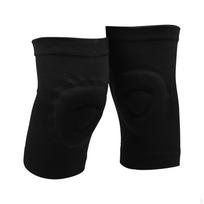 1 Pair Knee Brace Joint Pad Portable Patella Support Protector Sleeve for Running L black