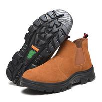 Labor Insurance Shoes, Smash-proof and Puncture-proof, Dust-proof Boots, One-pedal Safety Protection, Oil-resistant Shoes 36