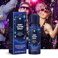 Body Glitter Spray Hair Body Spray Highlight Spray Dance Party Holiday 100ml One Size blue