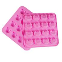 Kiaulės formos šokolado forma, torto dekoravimas, silikoninė, želė, saldainių, ledo forma pink