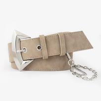 Pin Buckle Hip-hop Decorative Belt Chain Punk Corns Buckle Hollow Wide Belt Women 105x4cm ruda