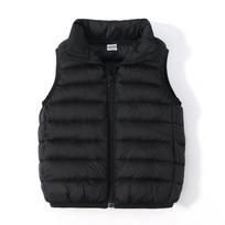 Boys' Down Vest Winter Light Jacket Casual Stand Collar Waistcoat Children Fashion Korea Coat Autumn Clothes For Girls Vests 150cm juoda