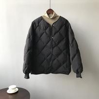 Women's Winter Solid Color Elegant Bread Clothes Light Literary Loose Diamond Jacket 3XL juoda