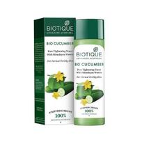Biotique agurkų poras sutraukiantis tonikas| Ajurvedinis ir organiškai grynas|  120 ml, 1 vnt. pakuotė blue