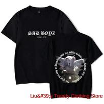 Junior H Sad Boyz 4 Life Tee New Logo Merch Unisex Unisex Fashion Casual Short Sleeve T-shirts Unisex Unisex Harajuku Oversized T Shirt Unisex 4XL gray