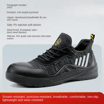 Labor Insurance Shoes, Smash-proof, Puncture-proof, Non-slip, Deodorant and Wear-resistant Shoes, Work Shoes, Men's Steel Head Shoes 37