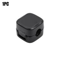 1-6PCS Magnetic Cable Clips Wire Organizer Adjustable Cord Holder Under Desk Cable Management Wire Keeper Cable Organiser Holder white