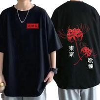 Japonijos anime Tokyo Ghoul Spider Lily marškinėliai Dideli gatvės drabužiai, poros marškinėliai Unisex WoUnisex Cool Kanekiken grafiniai marškinėliai 2XL