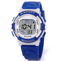 Watch For Boy Kids Fashion Life Waterproof Children Watch Led Display Digital Stopwatch Date Rubber Strap Sport Wrist Watch gray