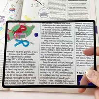 1pc Book Page Magnification 180X120mm, Ultra Thin Convenient PVC Magnifier Magnifier