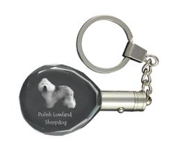 Polish Lowland Sheepdog, PON, Valee Sheepdog - pendant with a photo of a dog, crystal key ring in a gift box, a unique gift by Art-Dog skaidri