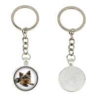 Jorkšyro terjeras, Yorkie - raktų pakabukas dėžutėje, nuosava nuotrauka, raktų pakabukas iš Art-Dog prekės ženklo sidabras