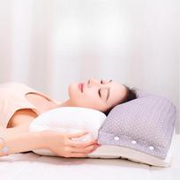 Cervical Vertebra Pillow Traction Neck Pillow Special Sleep Pillow Core To Help Three Pillows Sleep Home Side-lying Student Pillow Double Layer 40*60 white