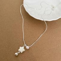 Minimalistinis Pearl Star Pentagram Charms pakabukas karoliai Saldus mielas Harajuku raktikaulio grandinėlė moterims mergaitėms papuošalai Dovana A12