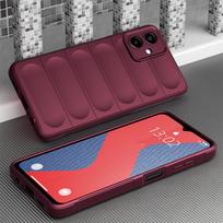 KEYSION Shockproof Matte Case for Samsung A06 A05 A04 A04e Soft Silicone Anti-skid Phone Back Cover for Galaxy A04 A04e A05 A06 for Samsung A05 vyno raudonos spalvos