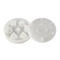 Silicone Cats Paw Dice Molds Tabletop Games Molds Set Dice Silicone Molds Crafting Moulds Silicone Texture for Crafting white