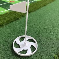 Putting Cup with Flag Green Accessories Golf Training Aid Holder Cover black