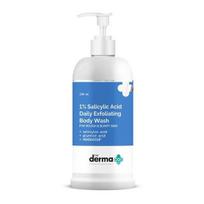 The Derma Co 1% Salicilo rūgšties kasdienis šveičiamasis prausiklis kūnui su salicilo rūgštimi, glikolio rūgštimi ir PENTAVITIN® - 250ml