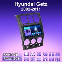 2 DIN Android Carplay Car Radio For Hyundai Getz 2002-2011 Multimedia Player Head Unit Stereo GPS Navigation BT WIFI 2+32GB 1+16GB,A blue