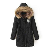 Rudens ir žiemos striukė moterims, stora, šilta, su gobtuvu, parka, kasdieniška, liekninanti striukė moterims 3XL juoda