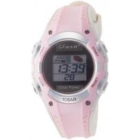 [Arias] Watch Solar Digital Dash Waterproof Multifunctional Urethane Belt ADWW16032SOL17 Women's Pink
