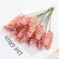 Dirbtinė Gėlė Putplasčio Kviečiai Sodas Vėjas Netikri Grūdai Namų Dekoras Fotografija Dirbtinių Gėlių Puokštė Dekoras foam ear bunches šviesiai žalios spalvos