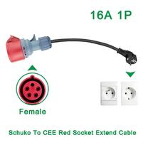 Elektrinės transporto priemonės Europos, Amerikos, Didžiosios Britanijos ir Šveicarijos Italijos Standartinis Kištukas Į CEE Maitinimo Lizdo Moterišką Kištuką Adapteris European standard plug gray