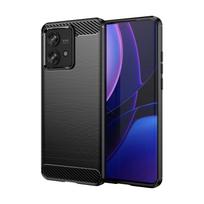 Anglies pluošto tekstūros TPU dėklas, skirtas Motorola Edge 40 Neo Moto Edge 50 Pro Fusion Ultra apsauginis dangtelis, atsparus smūgiams Funda Coque Moto Edge 40 Neo juoda