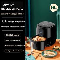 2023 New Electric Deep Air Fryers 6L Large Capacity Smart Automatic Household Multi-function LED Touchscreen Deep Fryer EU